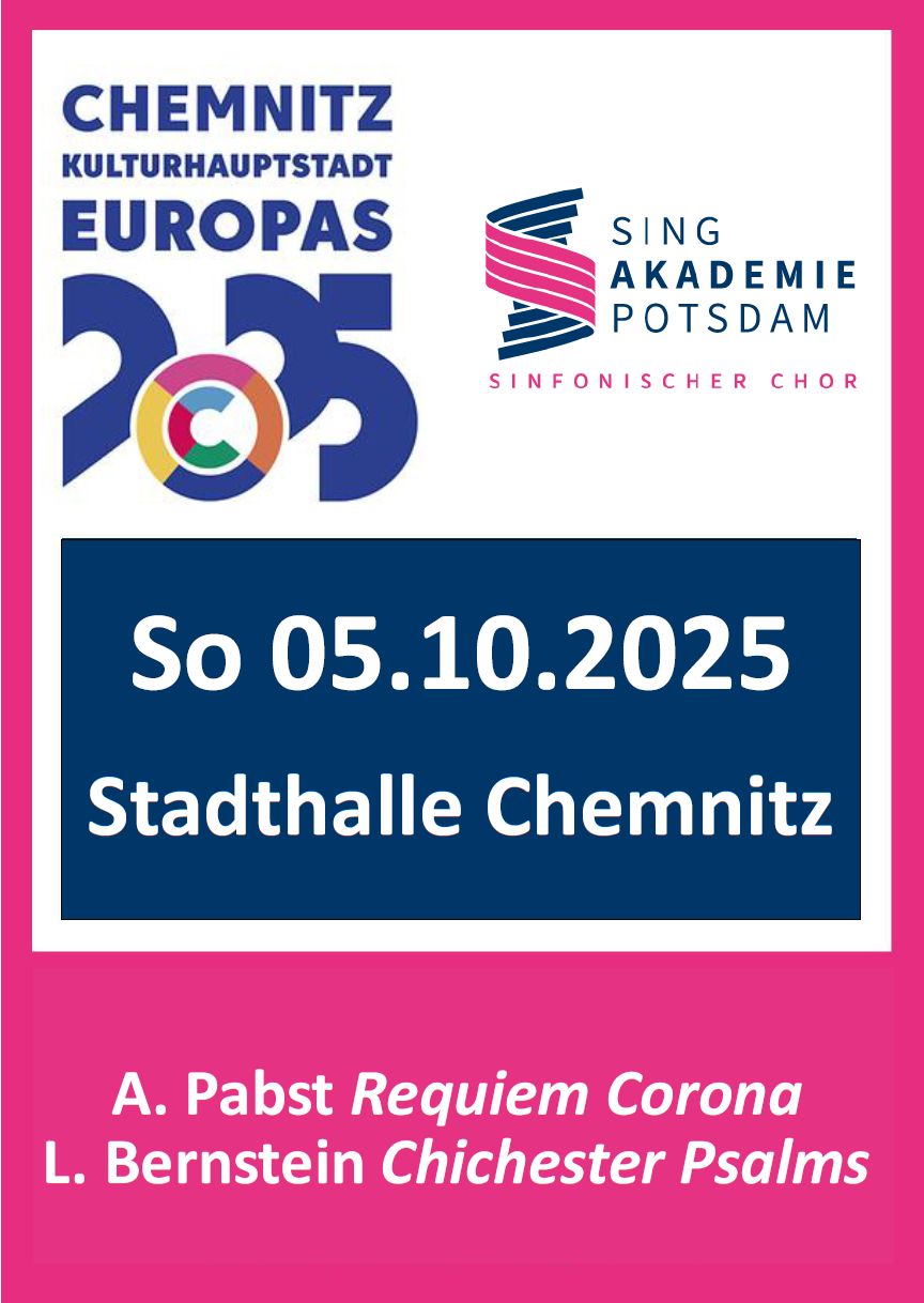 Singakademie Potsdam | Konzerte des Sinfonischen Chores