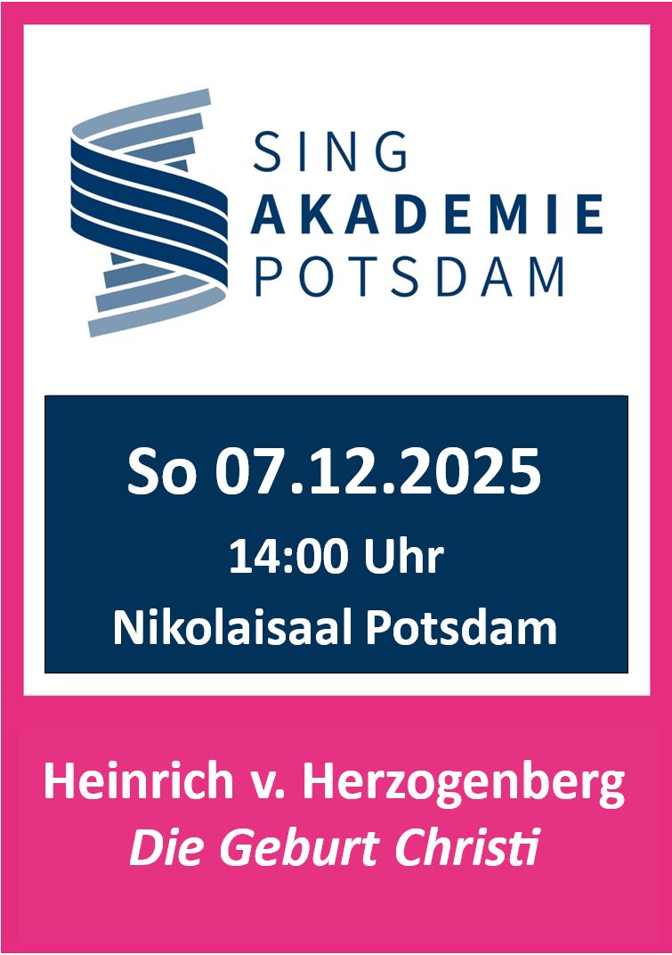 Singakademie Potsdam | Konzerte des Sinfonischen Chores