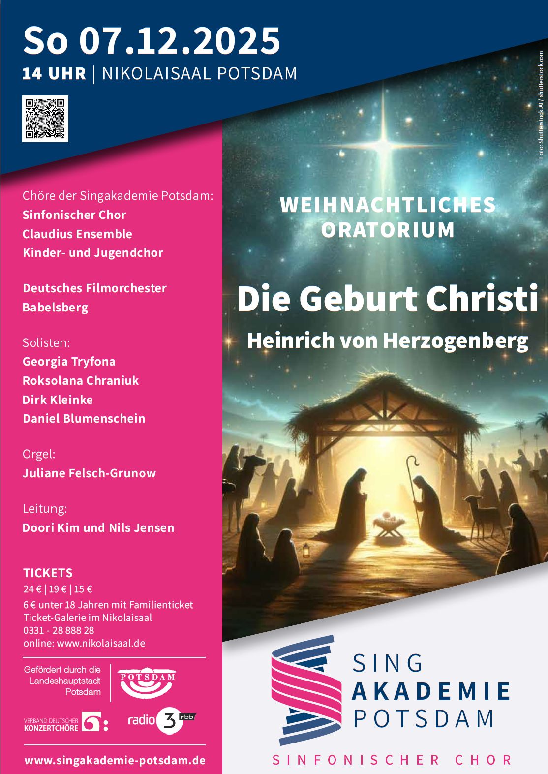 Singakademie Potsdam | Konzerte des Sinfonischen Chores