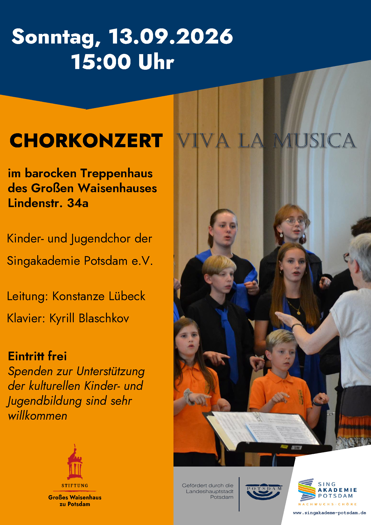 Singakademie Potsdam | Konzerte der Nachwuchs-Chöre