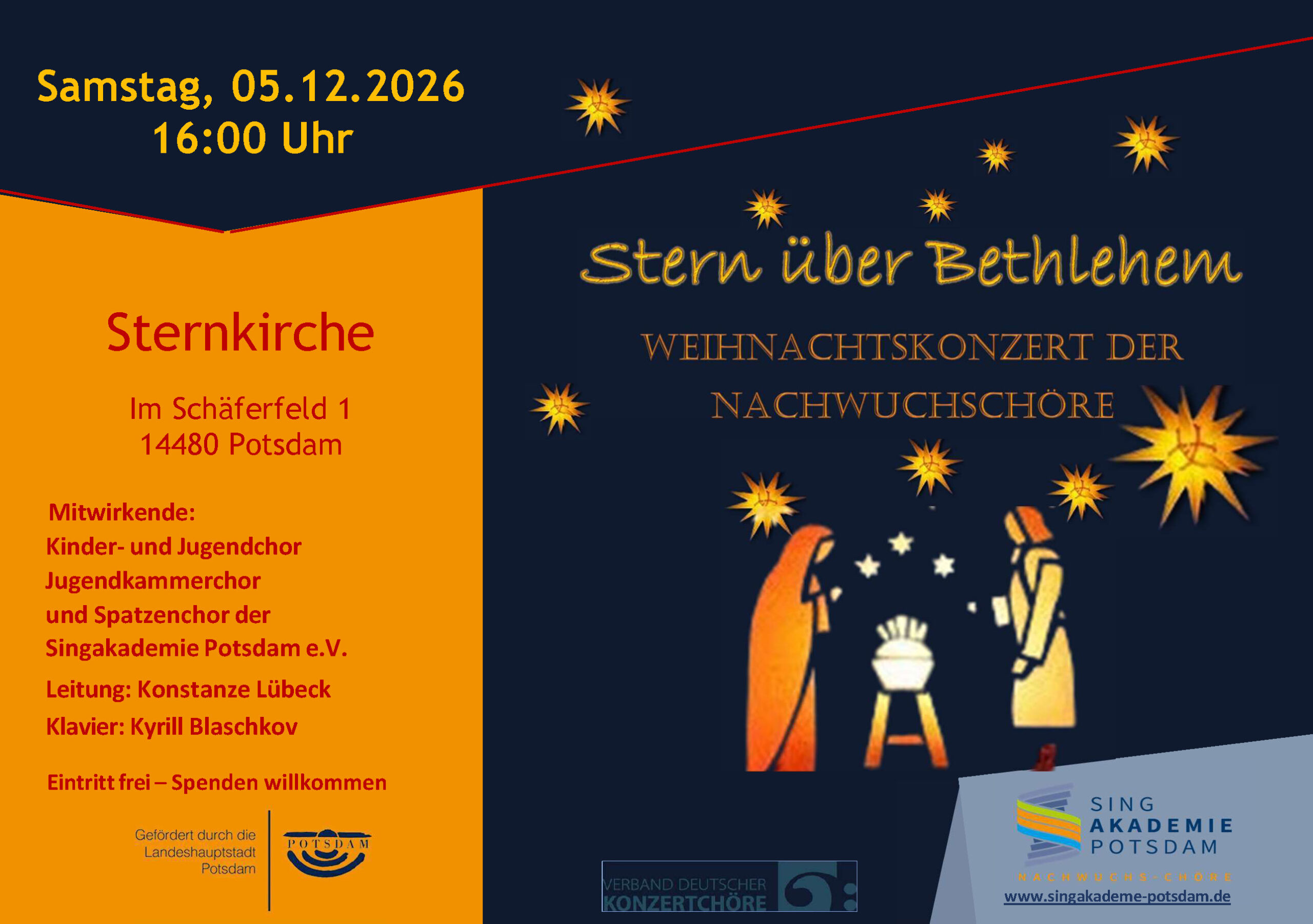 Singakademie Potsdam | Konzerte der Nachwuchs-Chöre